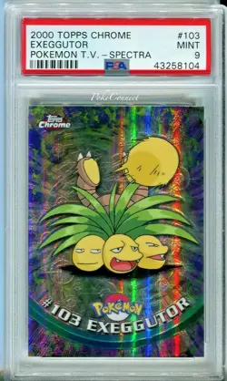 PSA 9 MINT Pokemon EXEGGUTOR SPECTRA 2000 Topps Chrome Series 2 #103 - Image 1