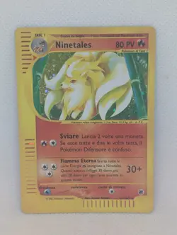 Ninetales 021/165 Expedition Base Set Holo Rare Pokemon TCG Nintendo ITALIAN LP - Image 1