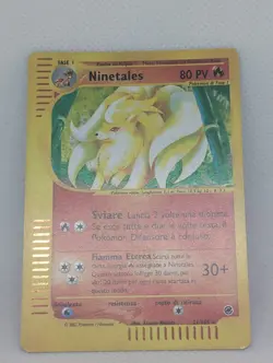 Ninetales 021/165 Expedition Base Set Holo Rare Pokemon TCG Nintendo ITALIAN LP - Image 3