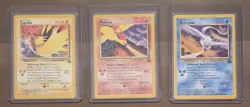 Pokemon Birds Set 21-23 (Moltres, Zapdos, Articuno) Black Star Promo NM - Image 1