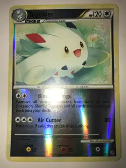 Togekiss - 9/90 - Holo Rare Reverse Holo Played HGSS - Undaunted Pokemon - Image 1