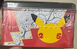 Pokemon Celebration 25th Anniversary Collectors Chest/ Lunch Box Tin x3! Sealed - Image 5
