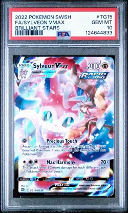 Pokemon TCG Sylveon VMAX TG15/TG30 Sword & Shield Brilliant Stars PSA 10 - Image 3