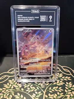 TAG 9 Mint Mesprit Illustration Rare 204/191 Pokemon SV Surging Sparks - Image 1