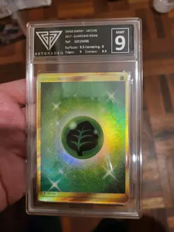 GG 9 🔥🔥 Grass Energy Secret Rare SM - Guardians Rising 167/145 Pokemon TCG - Image 5