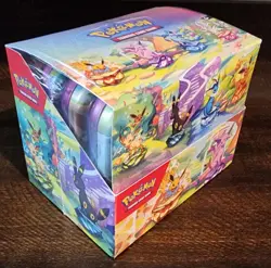 Pokemon - Scarlet & Violet Prismatic Evolutions Mini Tin Display FACTORY SEALED - Image 1