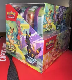 Pokemon - Scarlet & Violet Prismatic Evolutions Mini Tin Display FACTORY SEALED - Image 2