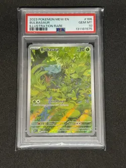 Pokemon Bulbasaur 166/165 Sv: Scarlet & Violet 151 Holo PSA 10 Gem Mint - Image 1