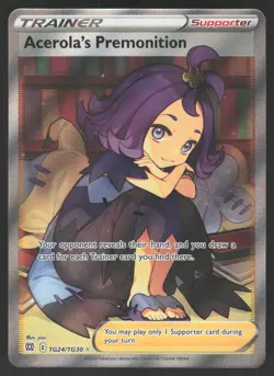 Acerola's Premonition TG24/TG30 Pokemon TCG Brilliant Stars NM - Image 1
