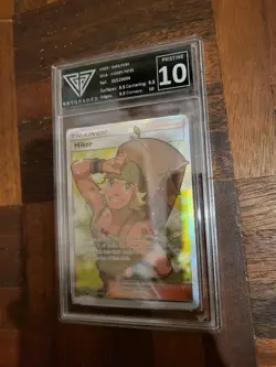 Pokemon Hidden Fates Hiker SV85/SV94 Full Art Ultra Rare Shiny Vault Holo GG 10 - Image 2