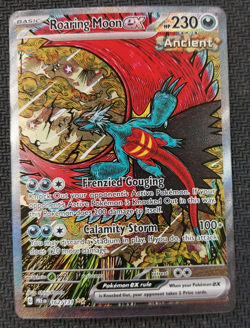 Pokemon Prismatic TCG Special Illustration Rare Roaring Moon EX 162/131 NM - Image 1