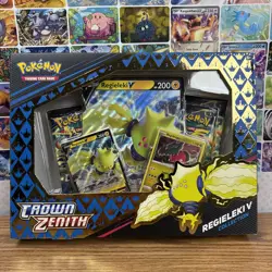 Pokemon TCG Crown Zenith Regieleki V Collection Box - NIB Factory Sealed - Image 1