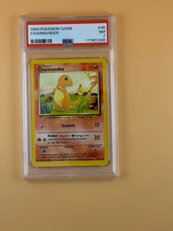Pokemon Charmander 046/102 Base Set Regular PSA 7 - Image 1