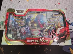 Pokemon - Darkrai VSTAR Premium Collection SWSH 8 Packs 2 Foil 1 Jumbo SEALED - Image 1