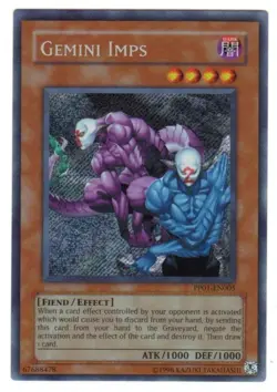*** GEMINI IMPS *** SECRET RARE PP01-EN005 (LP) 3 AVAILABLE! YUGIOH! - Image 1