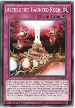 Yugioh - Altergeist Haunted Rock DANE-EN068 1st Edition - Dark Neostorm - Image 1