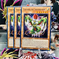 3x Yugioh Playset Talons of Shurilane LEDE-EN028 Common 1st Ed Near Mint - Image 1