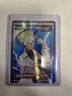 Pokemon TCG Colress Team Plasma Full Art Holo Card 135/135 Plasma Storm - Image 1