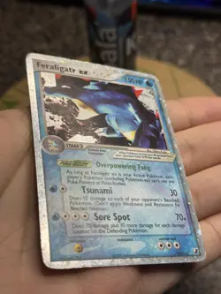 Pokemon TCG Feraligatr EX Holo Rare Card 103/115 Unseen Forces - DAMAGED - Image 3