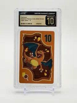 Charizard Paper Safari Korean Playing Card Game CGC 10 Pristine - Image 1