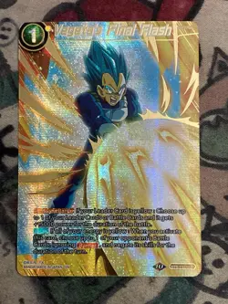 Dragon Ball Super Card Game Vegeta's Final Flash Theme BT9-133 IAR Holo - Image 1
