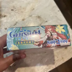 New Genshin Impact 32 Pack Booster Box Trading Card Holo CCG TCG Doujin #T069 - Image 3