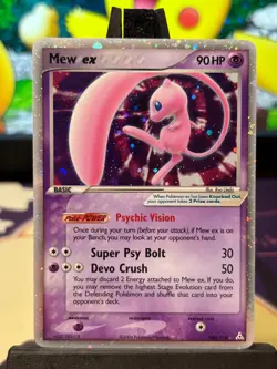 Mew ex 100/110 Holon Phantoms Holo Pokemon Card - LP - Image 1