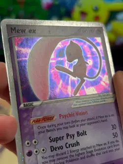 Mew ex 100/110 Holon Phantoms Holo Pokemon Card - LP - Image 4