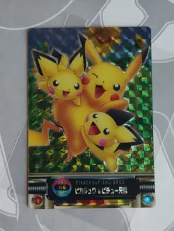 Pikachu & Pichu Bros Pokemon 2004 Prism FRLG Zukan Card Japanese #2302 - Image 1