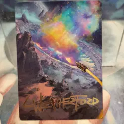 #45 Meteor Crater ART SERIES GOLD STAMPED Edge of Eternities MTG Card 45/54 - Image 1