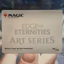 #45 Meteor Crater ART SERIES GOLD STAMPED Edge of Eternities MTG Card 45/54 - Image 2