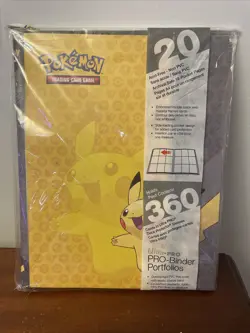 New 2017 Ultra Pro Pokemon Trading Card Pikachu 2'' Pro Binder Holds 360 Cards 885926535320 - Image 1