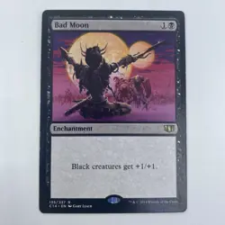 MTG Bad Moon Commander 2014 MP Black Enchantment Anthem Card Magic TCG - Image 1