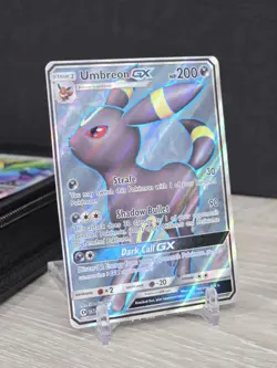 Pokemon Card TCG Umbreon GX 142/149 Sun & Moon Base Full Art Ultra Rare Holo NM - Image 1