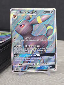 Pokemon Card TCG Umbreon GX 142/149 Sun & Moon Base Full Art Ultra Rare Holo NM - Image 3
