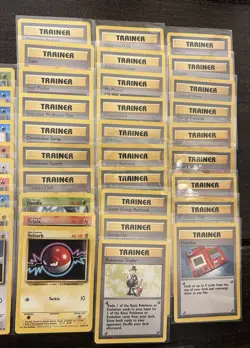 1999 Pokemon Base Set COMPLETE Unlimited Lp/MP NON HOLO Cards #17-102 Lot - Image 4