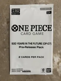 One Piece Card Game 500 Years in the Future OP07 Pre-Release Pack Factory Sealed - Image 1