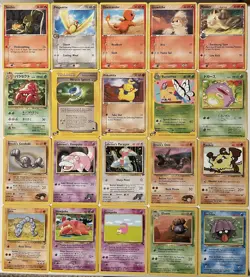 Vintage Pokemon Card Lot of 20 1999/2006 E-Readers, Gym Heroes, Commons, Rares - Image 1