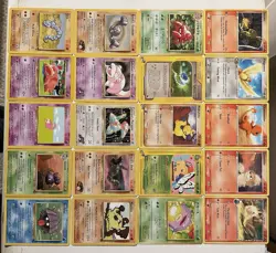 Vintage Pokemon Card Lot of 20 1999/2006 E-Readers, Gym Heroes, Commons, Rares - Image 2