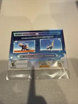 Shiny Koraidon & Miraidon Pokemon Scarlet Violet Code Card - Gamestop - Image 1