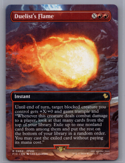 Duelist's Flame (Borderless) 452 Rare MTG Commander Final Fantasy FIC - Image 1