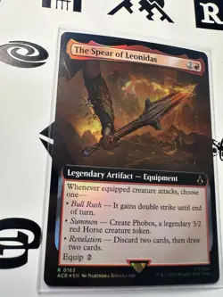 1x The Spear of Leonidas 0165 **Foil** Extended Art Assassin's Creed MTG - NM - Image 2