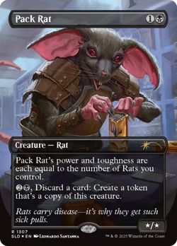 Magic MTG - Pack Rat - Secret Lair - NMINT - EN Rat de meute - Image 1