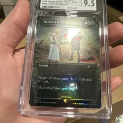 MTG CGC 9.5 'Tis But a Scratch! - Dismember Monty Python Secret Lair R 1674 Foil - Image 2