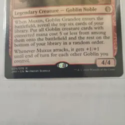 Muxus Goblin Grandee Jumpstart Regular Rare. NM. 024 - Image 3