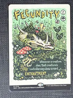Mtg Secret Lair Prints of Darkness - Fecundity -NM - Image 1