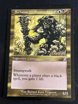 1x Sol'kanar the Swamp King (100) Time Spiral Timeshifted LP MTG Magic x1 MKE - Image 1