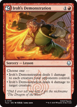 4x Iroh's Demonstration MTG Avatar: The Last Airbender NM Magic Regular - Image 1