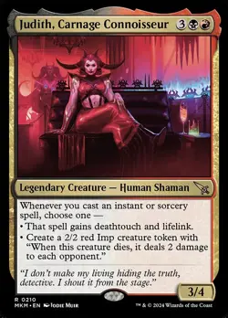 NM Judith, Carnage Connoisseur, Murders at Karlov Manor, Magic, 210 - Image 1