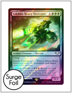 1x Lokhust Heavy Destroyer, Surge Foil, Warhammer 40k, Magic MTG NM - Image 1